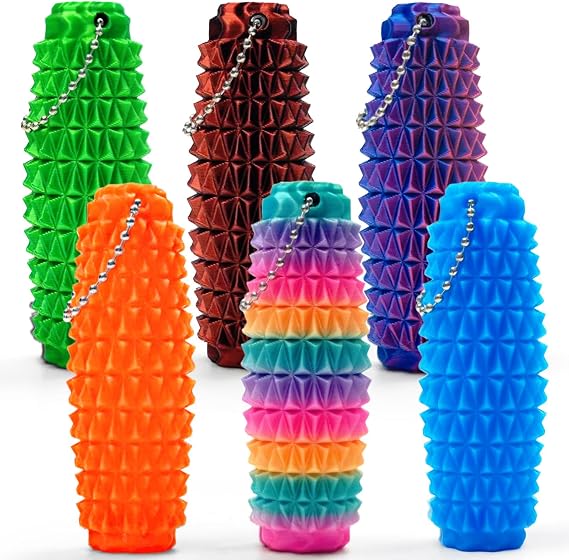 6PCS Little Pain Relief, 3D Printed Fidget Toys (Color B)