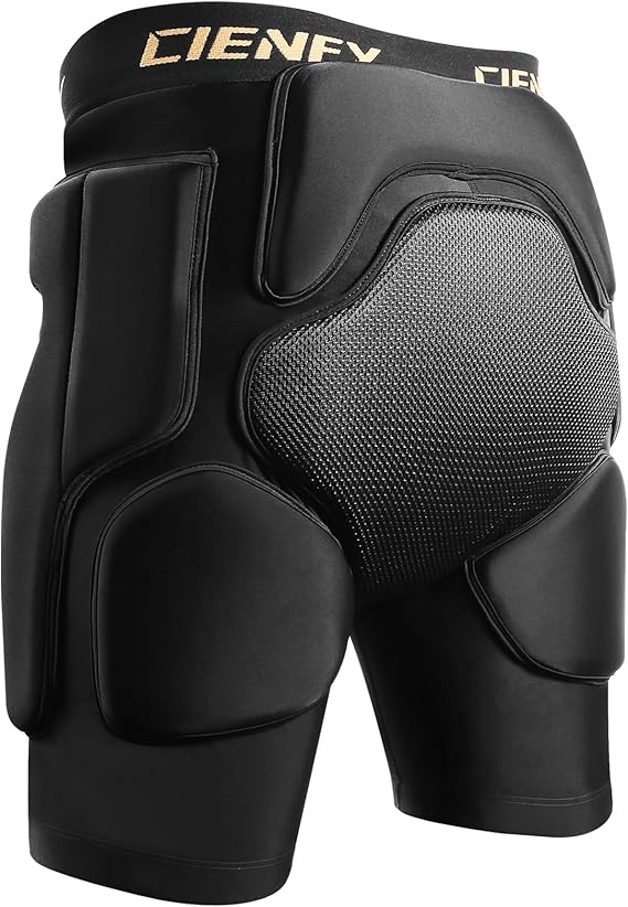 Cienfy Protective Padded Shorts EVA Crash Pants for Snowboarding
