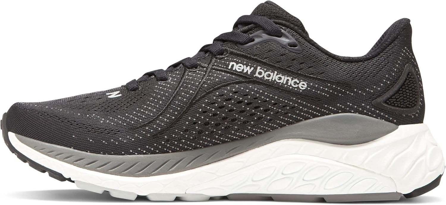 New Balance Women's Fresh Foam X 860 V13 Running Shoe, BlackWhiteCastlerock, 11 Wide
