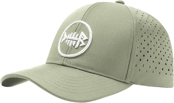 Bassdash UPF 50+ Quick Dry Baseball Cap Water Resistant Laser Cut Mesh Snapback Hat for Men Women Fishing Hiking FH14