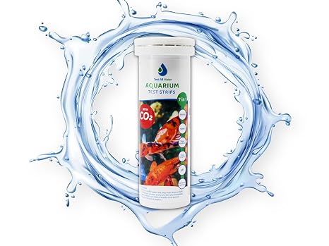 Aquarium 7 in 1 Test Strips | 50 Strips per Pack | Test pH, Nitrite, Nitrate, Hardness, Chlorine | For Freshwater & Saltwater | Accurate & Easy Testing