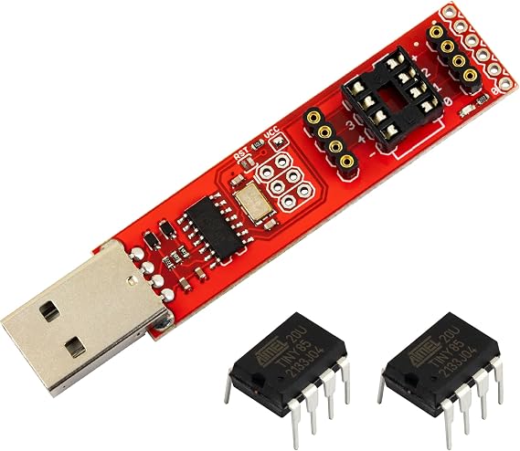Tiny AVR Programmer with 2pcs ATTINY85-20PU IC - USB, Single-Board Computer, Programmer