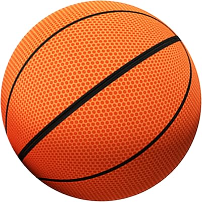 Airless Basketball Silent Basketball, Size 7. 9.5inch High Elastic Airless Basketball, Detachable Foam Basketball with Zip Cover for Home Indoor Kids 6