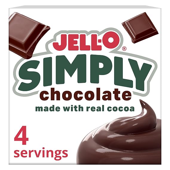 Jell-O Simply Instant Pudding & Pie Filling, Chocolate, 3.4 oz