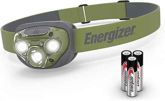 Energizer PRO-260 LED Headlamp, IPX4 Water Resistant Headlamps, High-Performance Head Light for Outdoors, Camping, Running, Storm, Survival LED Light