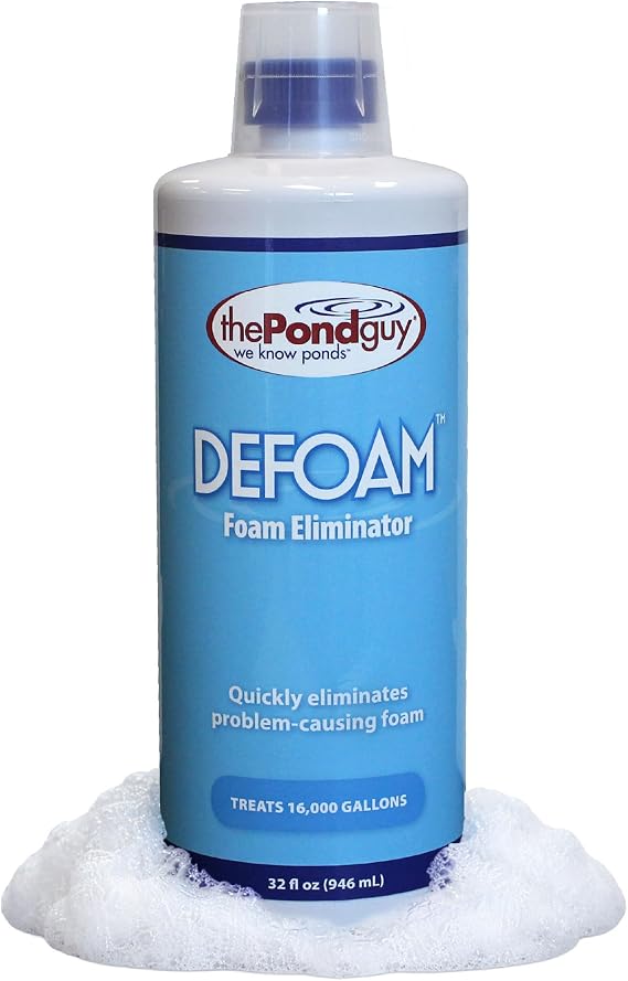 The Pond Guy Defoam Surface Foam Remover, Liquid Defoamer, 32 oz