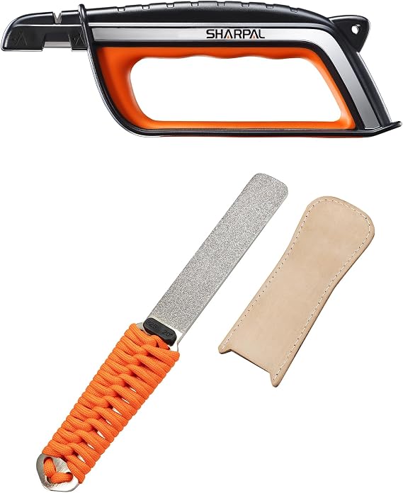 SHARPAL 103N Garden Tool Sharpener and SHARPAL 181N Diamond Sharpening Stone File