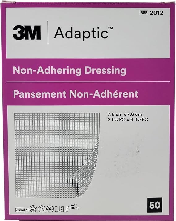ADAPTIC Non-Adhering Dressing - Sterile 3" x 3" - 50/Bx