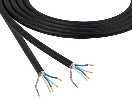 Canare L-4E6S Microphone Cable, Quad Core, Black Bulk
