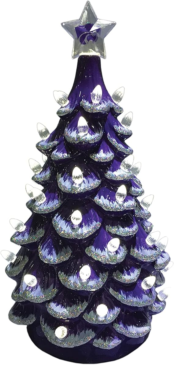14" Kansas State Ceramic Tree