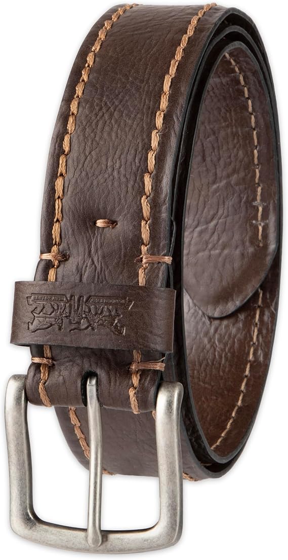 Levis Mens Casual Leather Belt, Classic Strap for Jeans & Everyday Wear