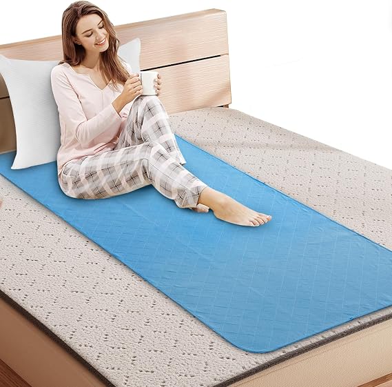 Hospital Bed Pads 34'' x 76'' 2 Pack, Waterproof Draw Sheets for Hospital