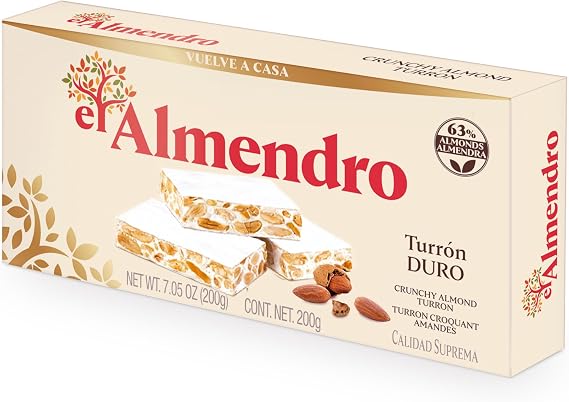 El Almendro Turron Duro 200 Grs (7 Oz )