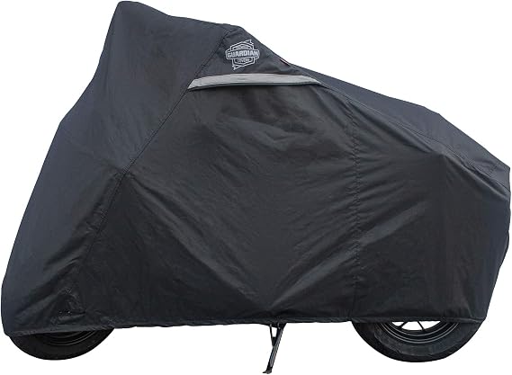 Dowco 51096-00 Guardian WeatherAll Plus Heavy Duty Outdoor Waterproof Motorcycle Cover, Black, fits Honda Grom, Honda Monkey, Kawasaki Z125