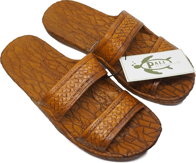 Pali Hawaii Light Brown JANDAL + Certificate of Authenticity