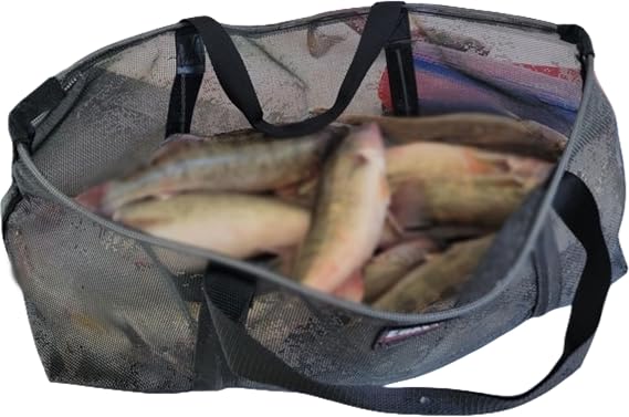 Lakewood Treasure Chest Mesh Live Well Bag Small 11.5 L x 7 W x 11.75 H | Not Just For Fishing! | Carry Your Decoys To The Field | Groceries, Clothes, Sports Equipment and More