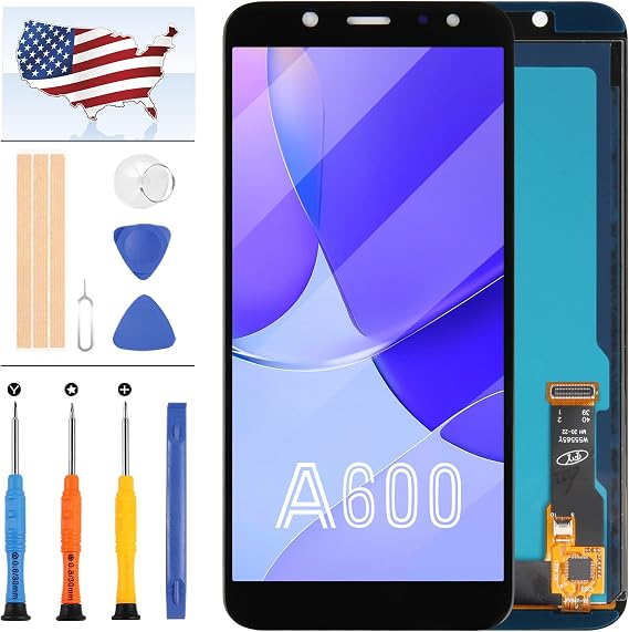 for Samsung Galaxy A6 2018 Screen Replacement A600 LCD Screen SM-A600F/DS A600FN A600G/DS A600FN/DS LCD Display Touch Digitizer Full Assembly Repair Parts Kit