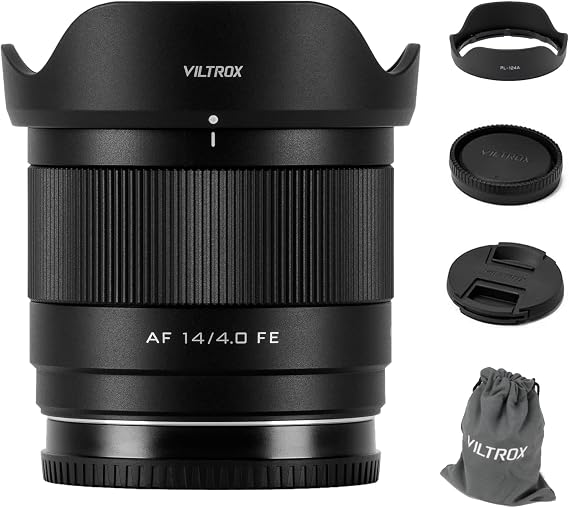 VILTROX 14mm F4.0 FE Prime Lens, Full Frame Auto Focus Lens for Sony