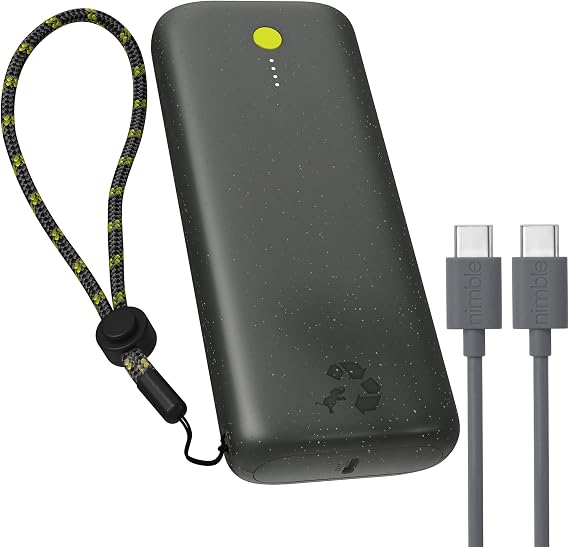 Nimble Champ Pro Portable Charger, 20000mAh Power Bank, 65W USB-C Charging
