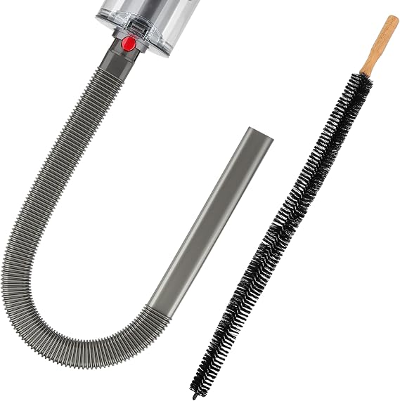Fullclean Dryer Vent Cleaner Kit for Dyson Gen5 V15 V15s V12 V11 V10 V9 V8 V7 Lint Vacuum Atttachments Detect Absolute Cyclone Outsize Slim Vacuum Cleaner Crevice Flexible Dryer Lint Remove Tool
