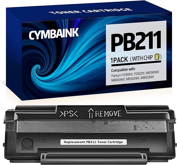 Replacement for Pantum PB-211 PB-211EV Toner Cartridge Black Compatible with Pantum P2500W, P2502W, M6550NW, M6600NW, M6552NW, M6602NW