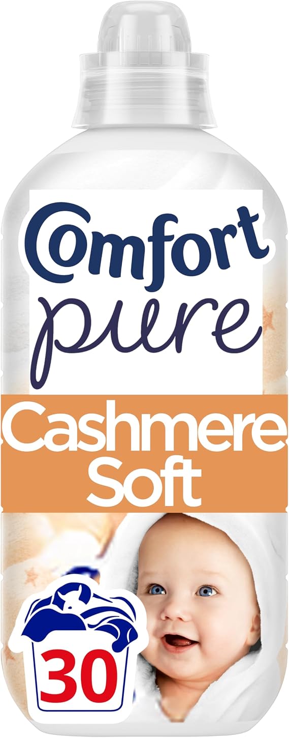 Comfort Pure Dreams Cashmere Soft Fabric Conditioner Dermatologist-Recommended Gentle Next to Sensitive Skin 30 washes (900 ml)