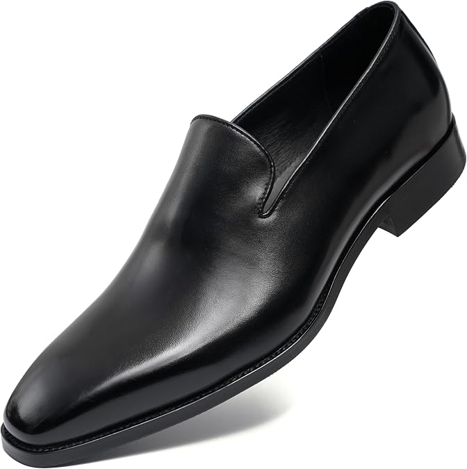 Men's Leather Dress Shoes Slip-On Loafers