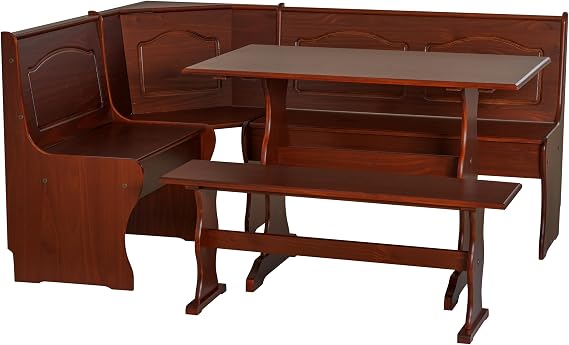 Linon Chelsea Walnut Kitchen Nook