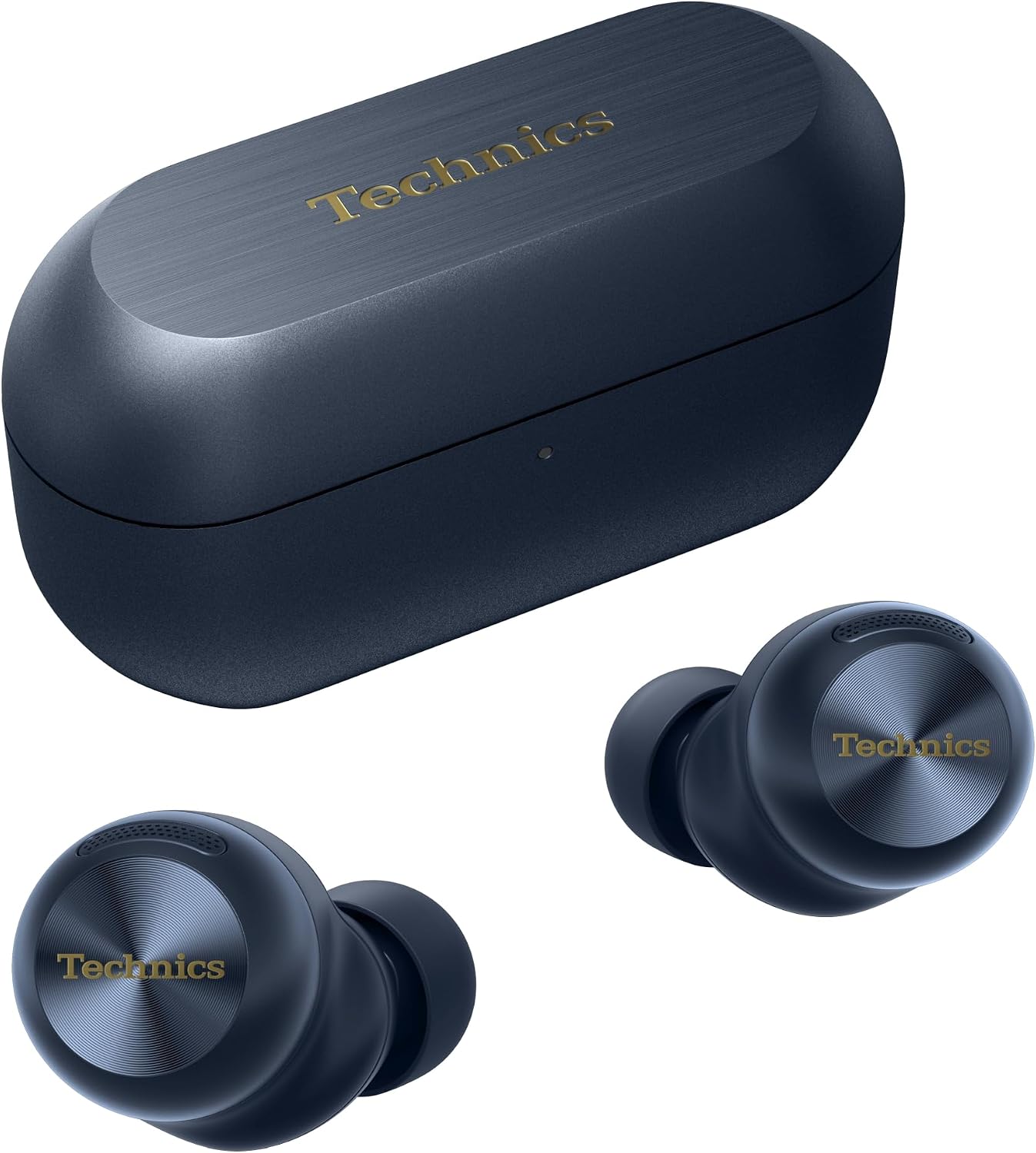 Technics EAH-AZ100E-A Wireless Earbuds with Noise Cancelling, Multipoint Bluetooth, Voice Focus AI, Comfortable In-Ear Headphones, Blue