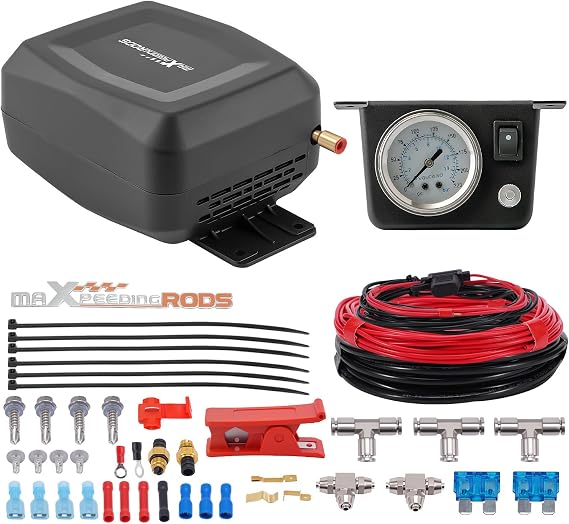 maXpeedingrods On Board Air Compressor System Air Spring Compressor Kit