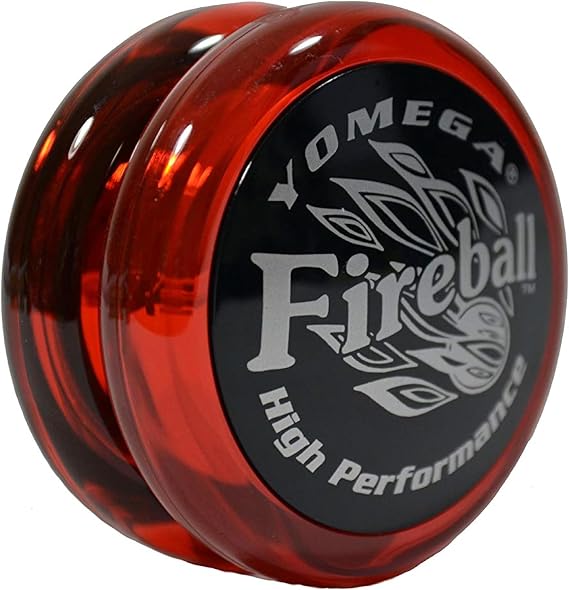 Yomega Fireball YoYo -HIGH Performance Responsive Transaxle Yoyo, Great for String Tricks for Advance Players to Perform Like Pros + Extra 2 yo yo Strings & (Red/Black)