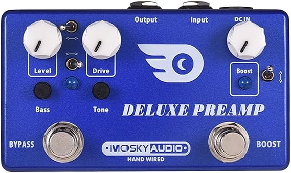 DELUXE PREAMP Multi-Effects Classic Overdrive Boost Effector Electric Guitar Effect Pedal Full Metal Shell True Bypass Guitar Parts Accessories