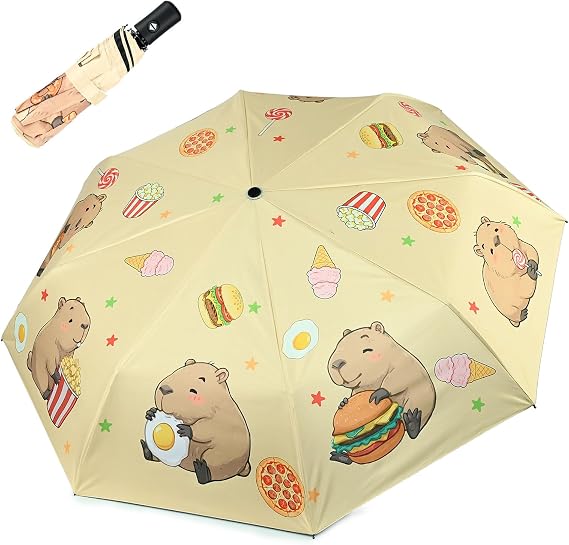 Windproof Travel Umbrella Folding Compact Automatic Umbrellas for Women Men Rain Sun