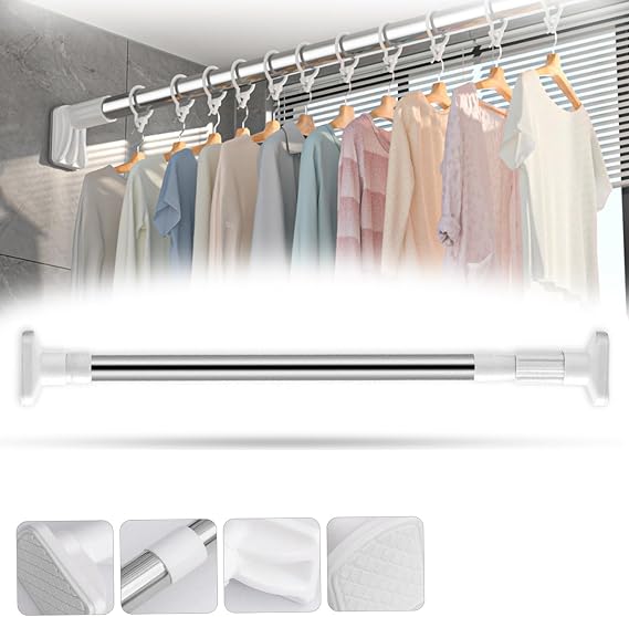 Drill-Free Multifunctional Adjustable Rod (0.87 in, 27.5-47.2 in)