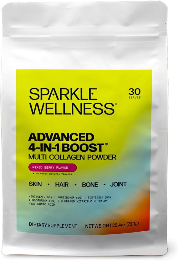 Sparkle Wellness Advanced 4-in-1 Boost Multi Collagen Bones (Mixed Berry)