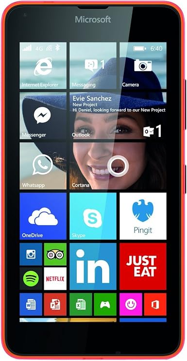 Microsoft Lumia 640 5-Inch SIM-Free Smartphone - Orange