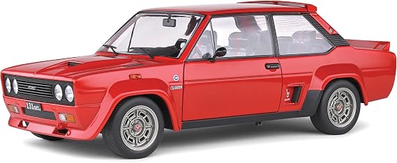 1980 Fiat 131 Abarth Rouge Red 1/18 Diecast Model Car by Solido