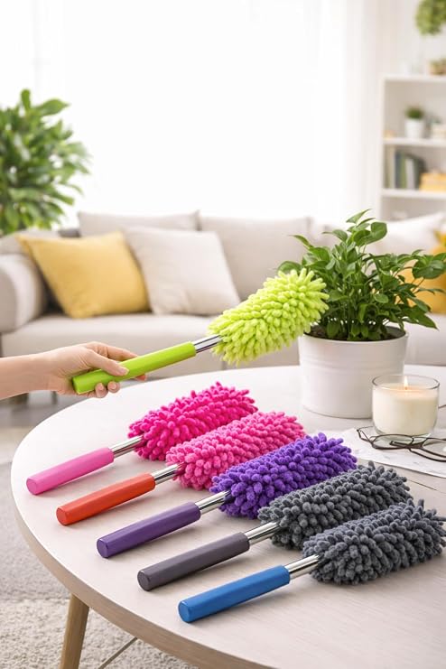 Teleskopik Uzayabilen Mikrofiber Toz Alma Fırçası 25-75 Cm