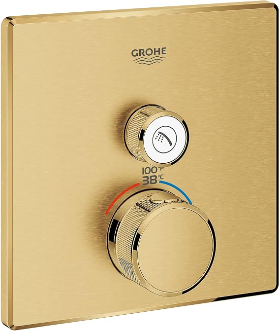 Grohe Grohtherm Smartcontrol Single Function Thermostatic Valve Trim, Brushed Cool Sunrise