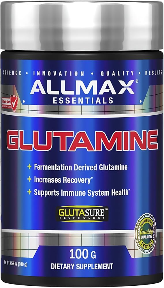 ALLMAX L-Glutamine Powder, Fermented, Unflavored, 100 g
