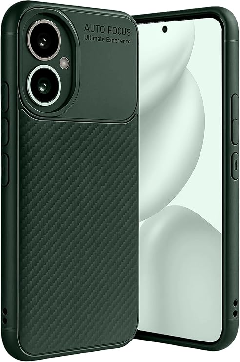 Silicone Case Compatible with Coverzone Honor 400 Carbon Delux case (Dark Green) Compatible with TPU Negro Silicone Ultra Slim Fit Case
