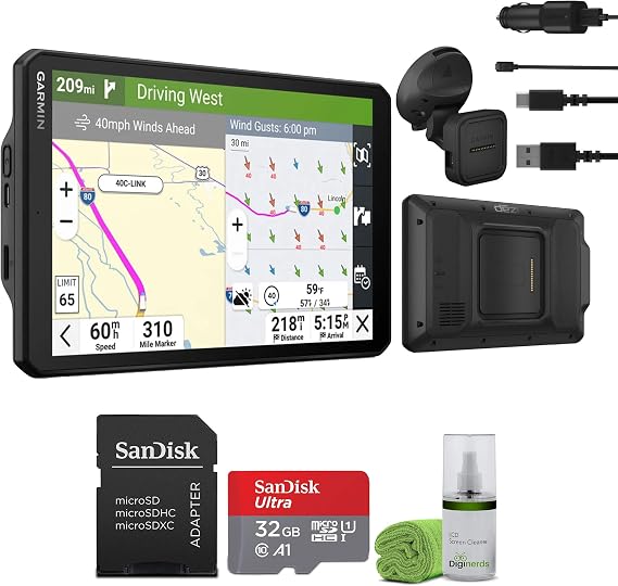 Garmin dezl OTR820 GPS Truck Navigator 8" Display Bundle