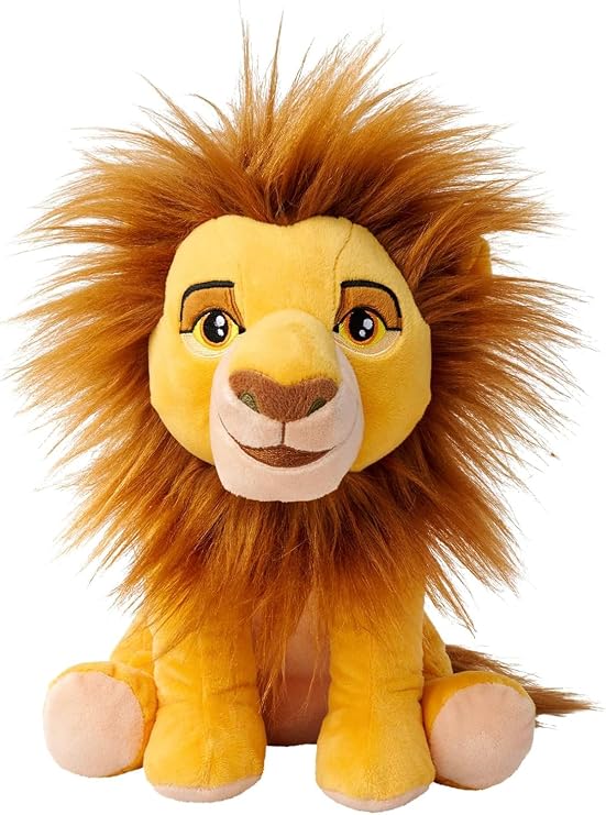 Simba, 6315870073, Nicotoys Lion King Mufasa Peluş Figürü, Özel ve Detaylı Tasarım, Dayanıklı Kumaş, 25 Cm