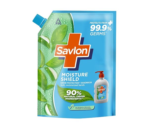 Savlon Moisture Shield Germ Protection Liquid Handwash Refill Pouch, 1500ml