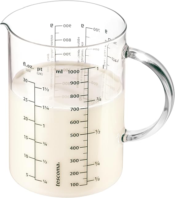 Tescoma Delicia Glass Measuring Cup 1 Litre Made of Heat-resistant