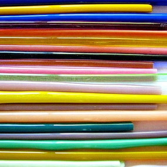 Devardi Glass Handmade COE 104 Rods Sampler 4 Lbs, Lampwork, Beadmaking Glass Rods