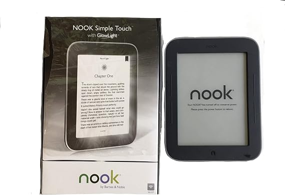 Barnes and Noble Nook Simple Touch eBook Reader 2GB WiFi with GlowLight