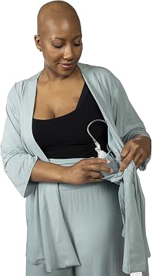 Long Sleeve Post Surgery, Hysterectomy, Breast Cancer, Tummy Tuck, Mastectomy Pajamas with Drain Pockets | Recovery Must Have