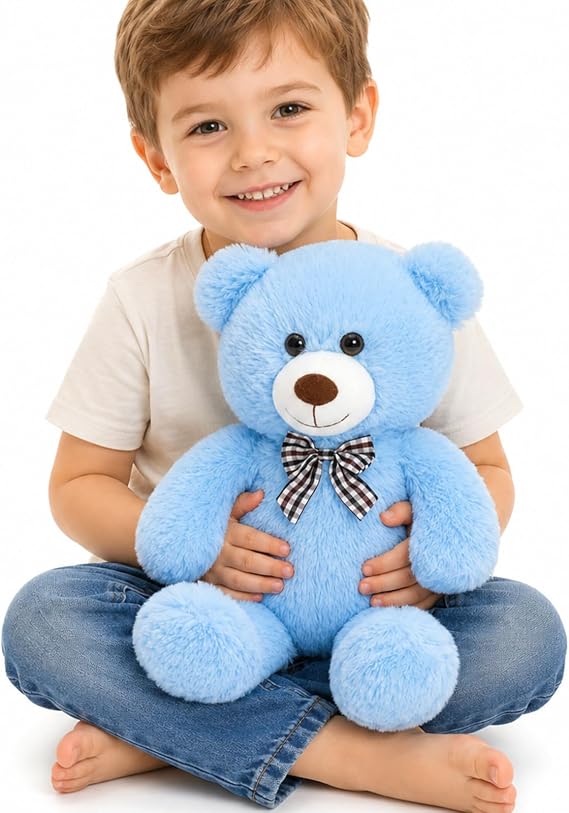 MorisMos 20 Inch Teddy Bear Stuffed Animal Blue Teddy Bear Plush