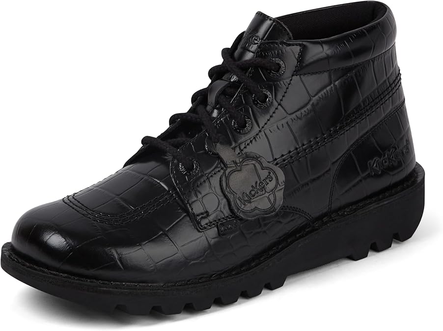 Kickers Unisex Kick Hi Croc Leather Ankle Boot,